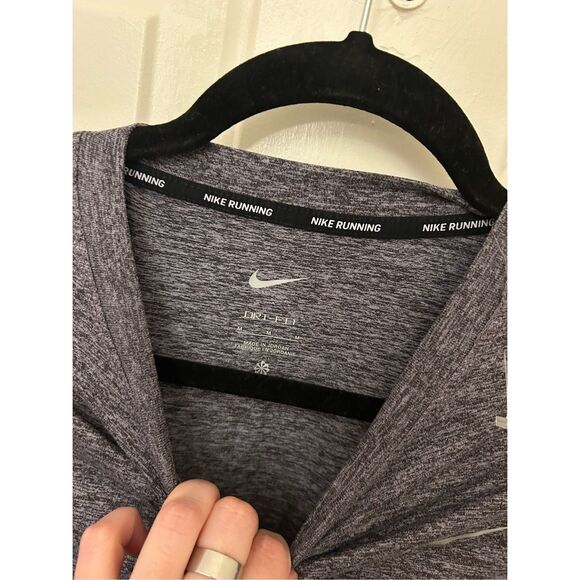 NIKE Dri-fit Element Running Crew In Cave Purple Heather, Sz Medium, MP $55 - Picture 9 of 10